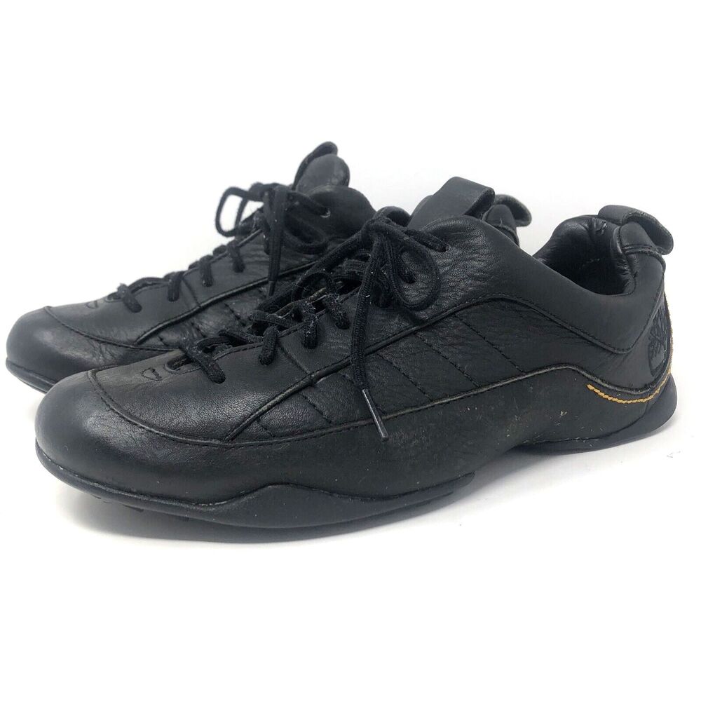 Timberland Smart Lace-Up Shoes Womens Size 7.5M Black Leather Walking Comfort